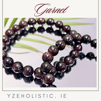 Garnet Crystal Bracelet Red