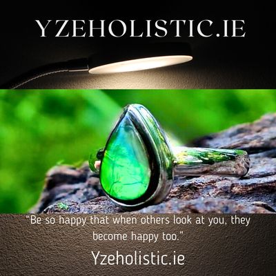 Black Fire Opal Honeycomb Matrix Natural Stone Ring Rainbow Multicolour