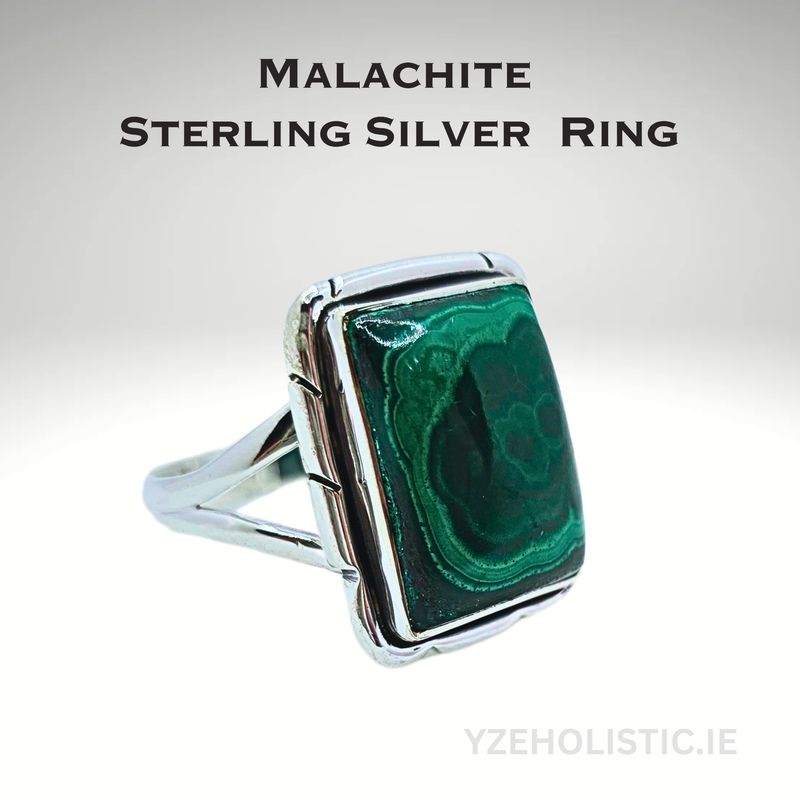 Malachite 925 Sterling Silver Ring
