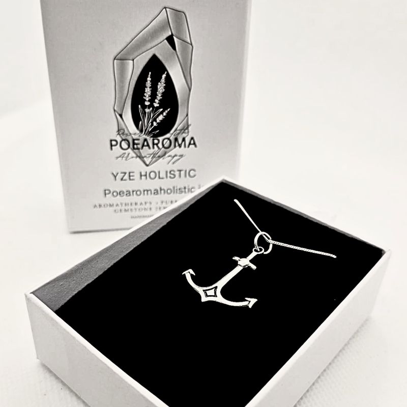 Anchor 925 Sterling Silver Pendant Necklace