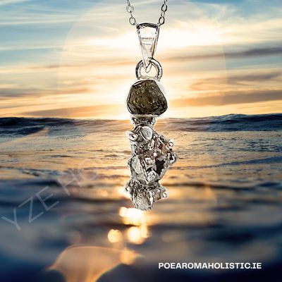 Meteorite Campo Del Cielo Genuine Moldavite Crystal Amulet Necklace Pendant Talisman Meteorite Campo Del Cielo Genuine Moldavite Crystal Amulet Necklace Pendant Talisman