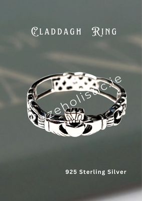 925 Sterling Silver Claddagh Celtic Ring Large