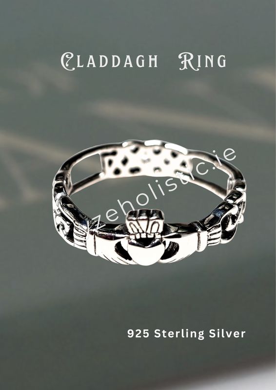925 Sterling Silver Claddagh Celtic Ring Large 