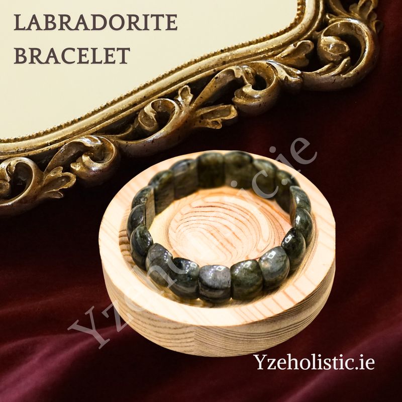 Labradorite Natural Stone Bracelet ±12mm