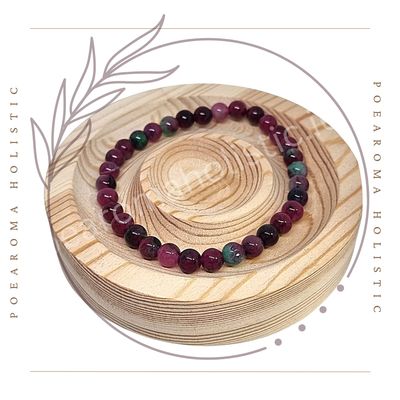Watermelon Quartz Bracelet Elastic 