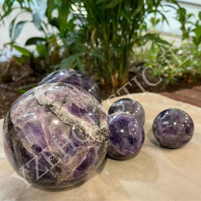 Amethyst Sphere Crystal Quartz Deep Purple Chevron Amethyst Natural Stone