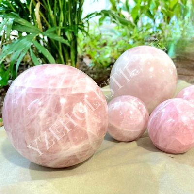 Rose Quartz Clear Sphere Large 90mm