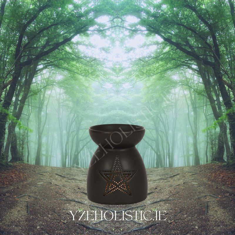 Pentagram Cut-Out Oil Burner 
