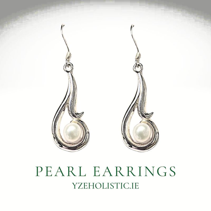 Pearl Earrings 925 Sterling Silver Purity/Sincerity
