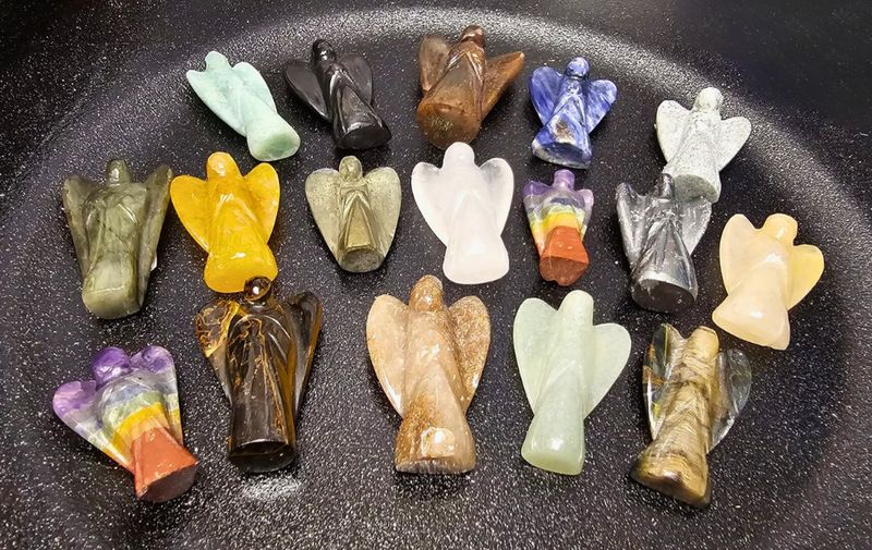 Angel Crystal Carving Natural Stone 
