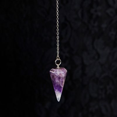 Amethyst Pendulum Crystal Natural Stone 