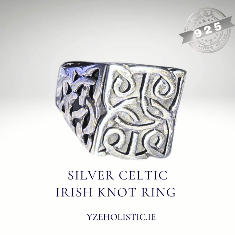 Celtic Irish Knot 925 Solid Sterling Silver Ring