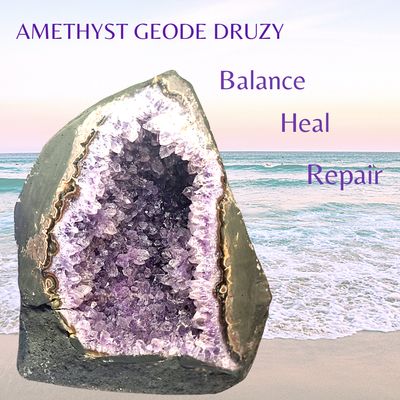 Amethyst Druzy Geode - Amethyst Crystal Cathedral Geode - Raw Amethyst Stone AAA Grade 