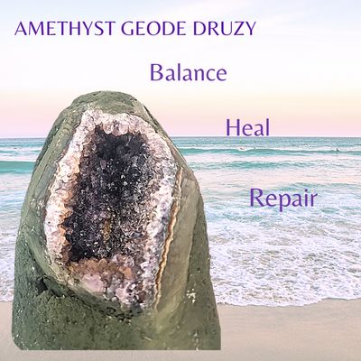 Amethyst Geode Druzy - Amethyst Crystal Cathedral Geode - Raw Amethyst Stone AAA Grade 