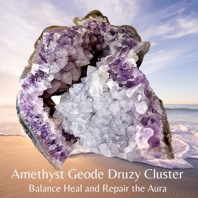Amethyst Geode Druzy - Amethyst Crystal Geode - Raw Amethyst Stone AAA Grade 