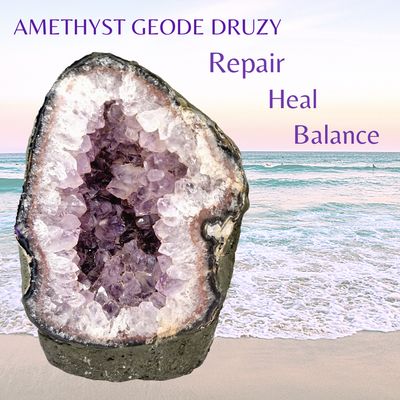 Amethyst Geode Druzy Crystal Cathedral - Raw Amethyst Stone Amethyst Geode Druzy Crystal Cathedral - Raw Amethyst Stone