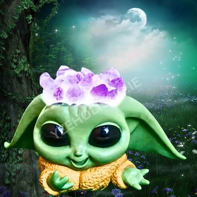 YODA CRYSTAL LAMP DISNEY STAR WARS THE MANDALORIAN BABY YODA MOOD LAMP LIGHTS UP AMETHYST CRYSTAL CLUSTER GEODE FIGURINE LARGE YODA CRYSTAL LAMP DISNEY STAR WARS THE MANDALORIAN BABY YODA MOOD LAMP LIGHTS UP AMETHYST CRYSTAL CLUSTER GEODE FIGURINE LARGE