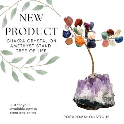 Tree of Life Chakra Amethyst Crystal Stand
