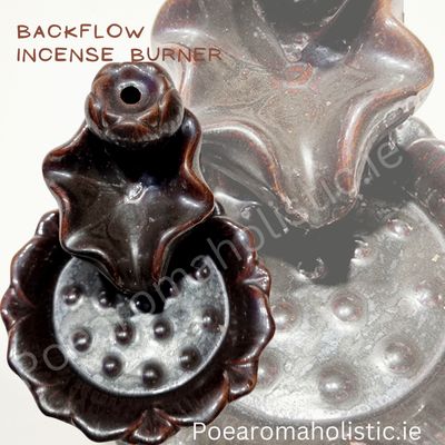 Backflow Incense Burner, Flower Waterfall Incense Burner Holder, Handmade Ceramic Sticks, Cones, Swimming Fish Cone Burner 