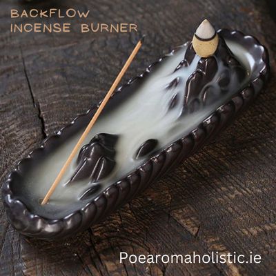 Backflow Incense Burner, Mountain Incense Burner Holder, Handmade Ceramic Sticks, Cones, Cone Burner 