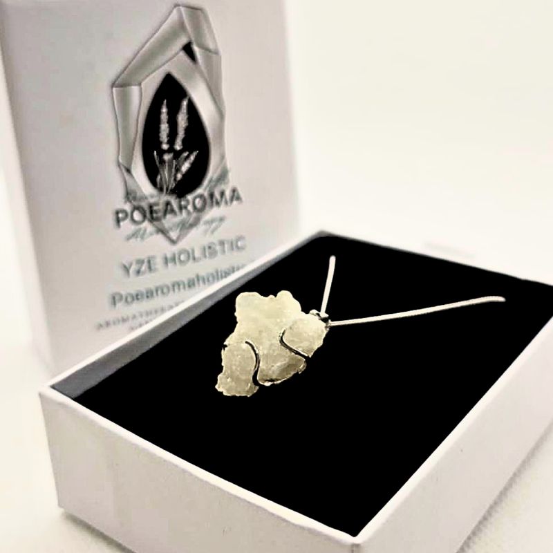 Coralloid Aragonite Crystal Natural Mineral 925 Sterling Silver Pendant Necklace 