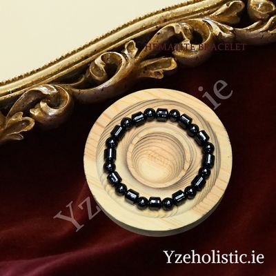 Hematite Natural Stone Bracelet Elastic ±8mm