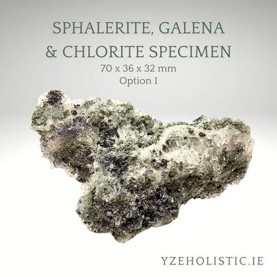 Sphalerite, Galena &amp; Chlorite Specimen Natural Stone and Minerals 