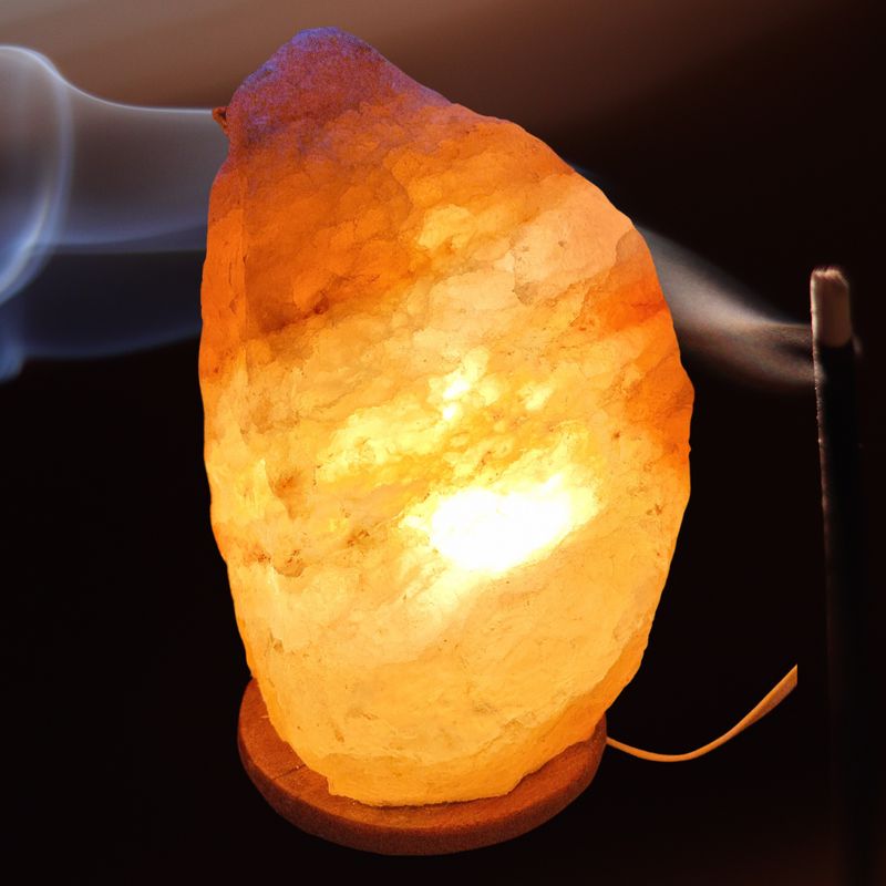 Himalayan Fire Salt Lamp Large Complete 
