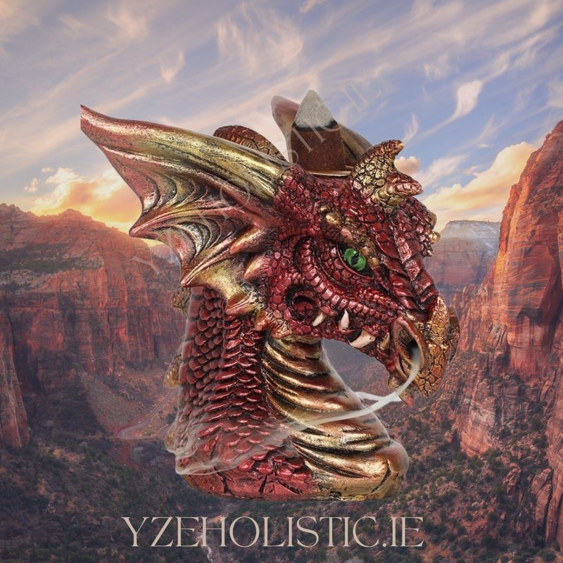 Dragon Head Backflow Cone Burner Red