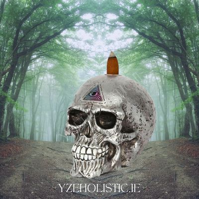 Skull The Void Backflow Incense Burner Alchemy Gothic Witchcraft 