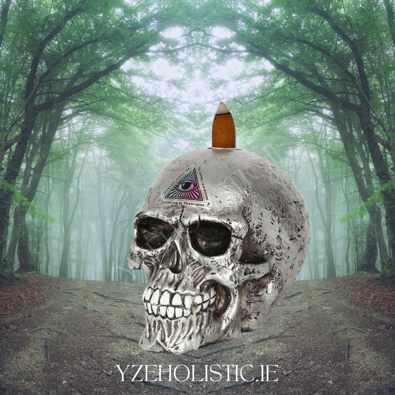 Skull The Void Backflow Incense Burner Alchemy Gothic Witchcraft 