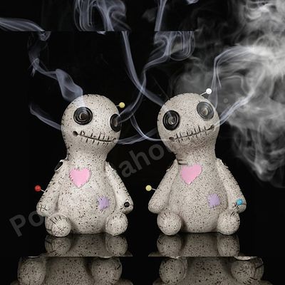 Voodoo Doll Backflow Cone Incense Burner