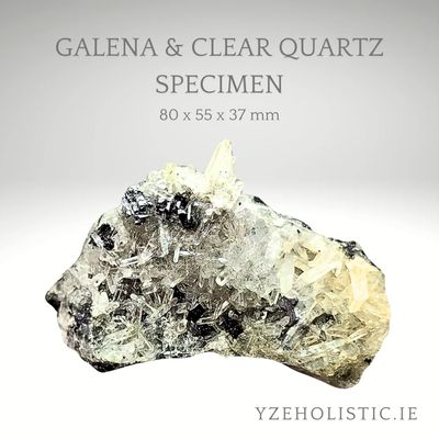 Galena &amp; Clear Quartz Specimen