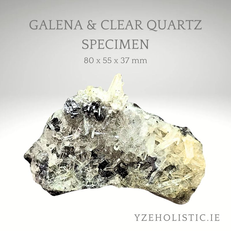 Galena &amp; Clear Quartz Specimen