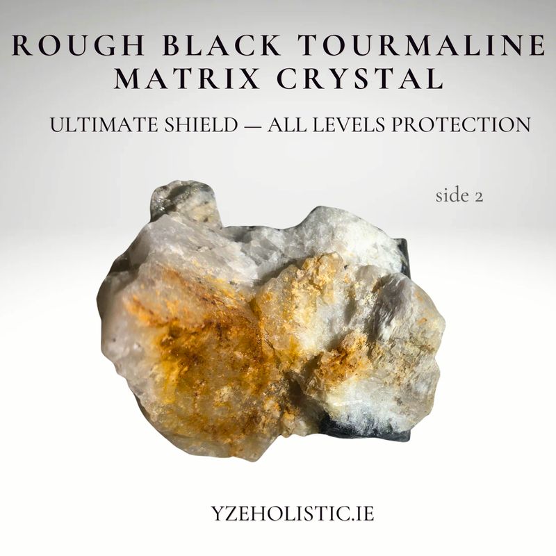 Tourmaline Black Rough Matrix Natural Crystal All Level Protection