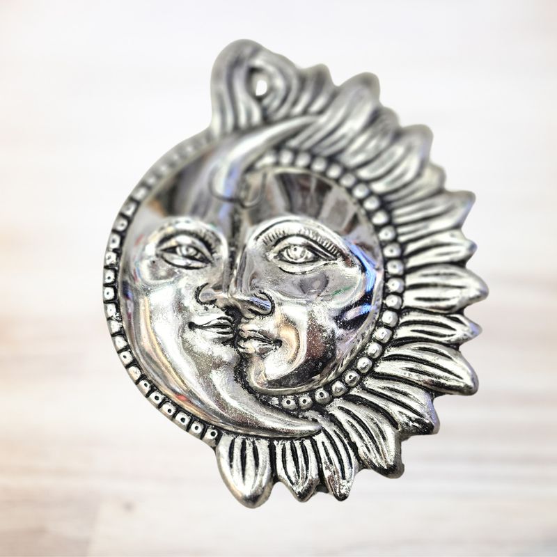 Sun Moon Brass Wall Door Decor Hanging of Feng Shui  