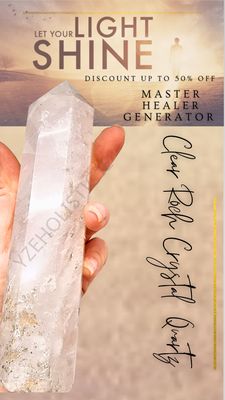 Clear Rock Quartz Master Healer Large 491g