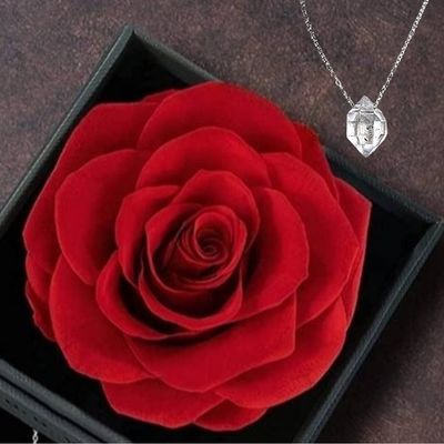 Herkimer  Diamond Amulet Pendant 925 Sterling Silver