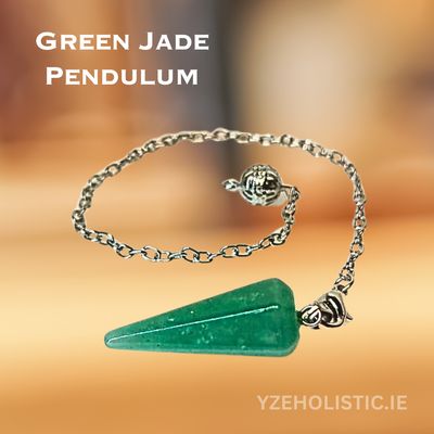 Green Jade Natural Stone Pendulum 