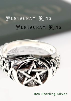 Pentagram Celtic Knot 925 Sterling Silver Ring