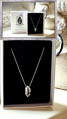 Herkimer  Diamond Amulet Pendant 925 Sterling Silver 