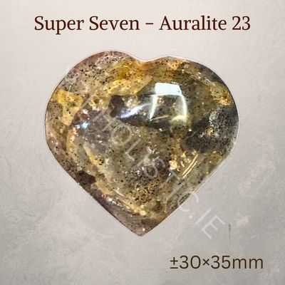 Super Seven ~ Auralite 23 Heart-Shaped Crystal "REBIRTH"