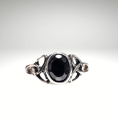 Hypersthene Stone 925 Sterling Silver Ring