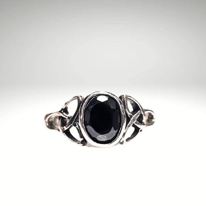 Hypersthene Stone 925 Sterling Silver Ring