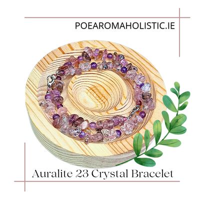 Auralite 23 Chip Crystal Bracelet "Rebirth" 