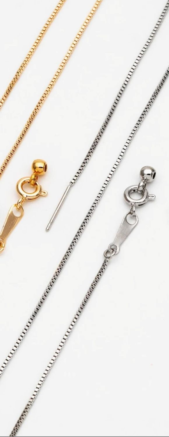 ADJUSTABLE 925 Silver / Gold Chain | 18" Adjustable Chain BoChain Bead Chain