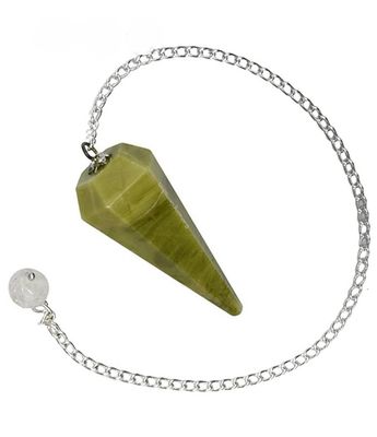 Jade Pendulum Dowsing Natural Stone Crystal 