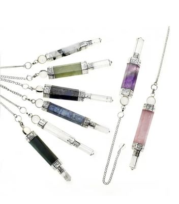 Crystal Quartz Pendulum Dowsing Natural Stone 