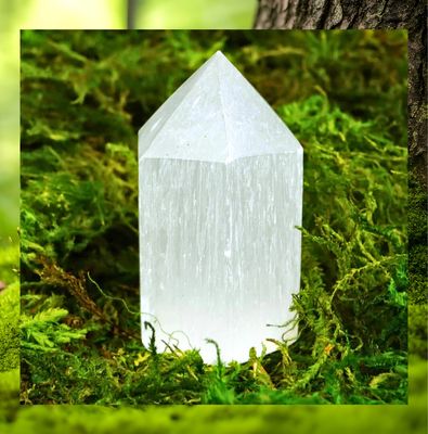 Selenite Crystal Point Tower - Recharge 