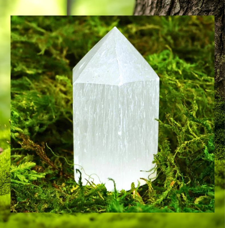 Selenite Crystal Point Tower - Recharge 